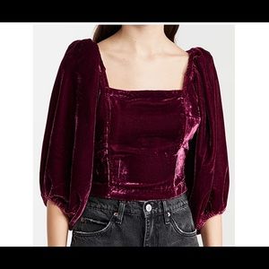 Free People Velvet top